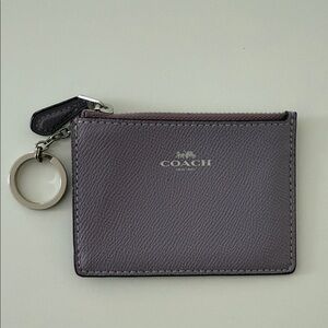 Coach light purple Leather Card Holder